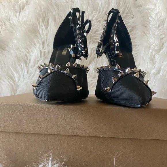💋 Steve Madden Lupton Mesh Pointed-Toe Pumps, Black, Size 9.5 - Picture 14 of 15